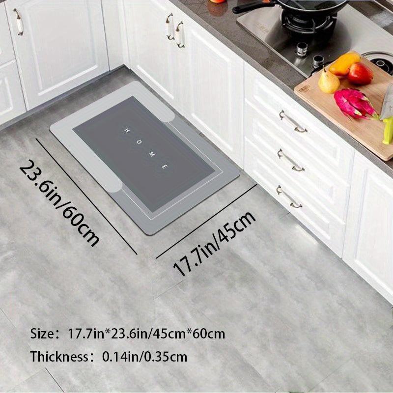 Soft Diatom Mud Kitchen Mat Non-slip Waterproof Runner Rug