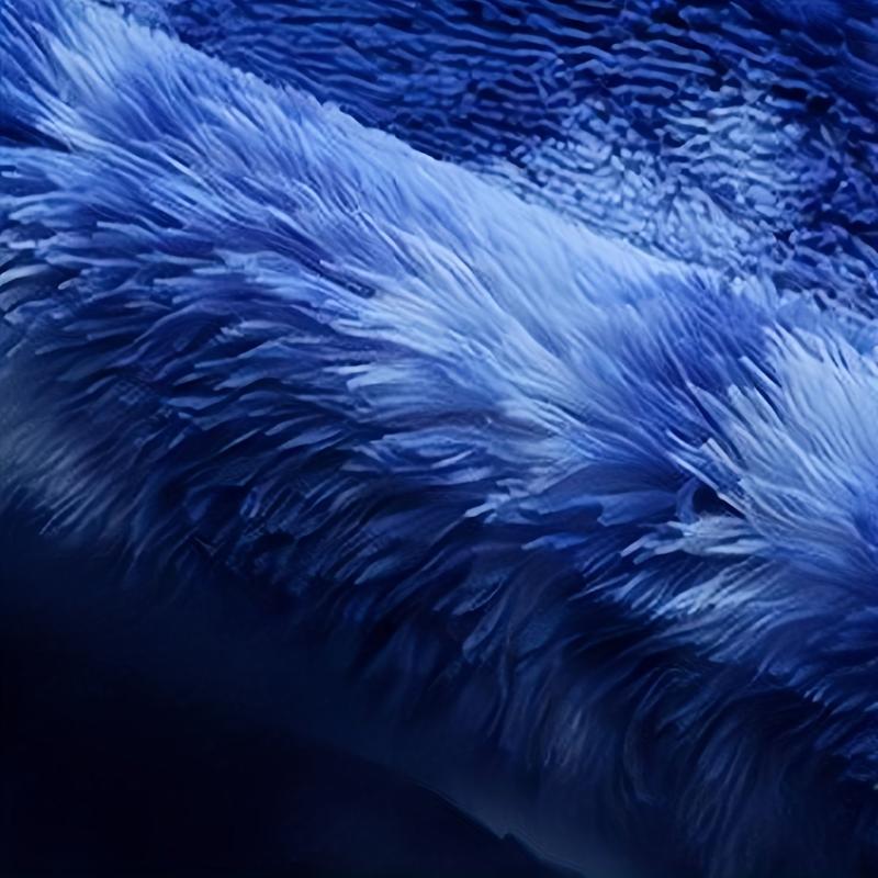 Soft Fluffy Bedroom Rugs Indoor Shaggy Plush Area Rug Sapphire