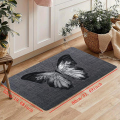 Butterfly Anti Fatigue Kitchen Mat Absorbent Bath Laundry Floor Entrance Doormat