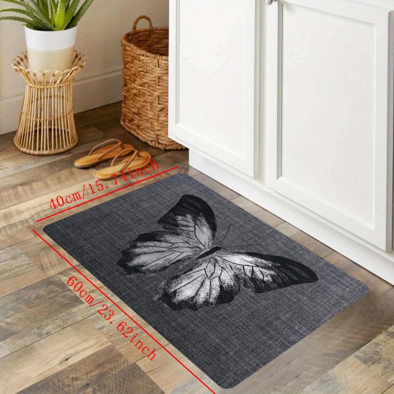 Butterfly Anti Fatigue Kitchen Mat Absorbent Bath Laundry Floor Entrance Doormat