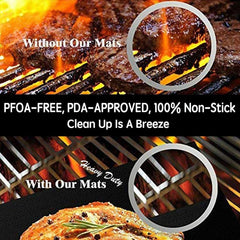 5pcs Non-Stick BBQ Grill Mat Baking Mat BBQ Tools Grilling Sheet Reusable Mats