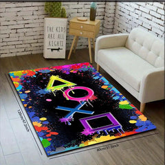 Gamer Rug Soft Floor Mat for Boys Video Game Decor Teens Toddlers