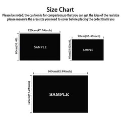 Horse Pattern Area Rug Non-slip Soft Polyester Mat Machine Washable Anti-fatigue