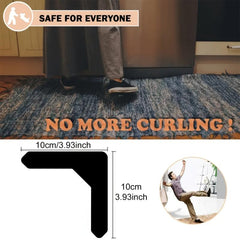 16pcs Non-slip Carpet Stickers for Living Dining Bathroom Rugs