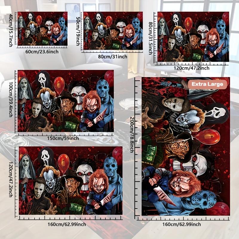 Halloween Area Rug Non Slip Waterproof Machine Washable