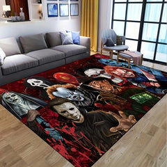 Halloween Area Rug Non Slip Waterproof Machine Washable