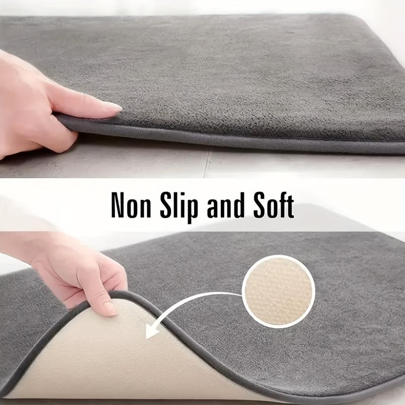 Soft Memory Foam Toilet Bath Mat U Shaped