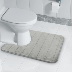 Soft Memory Foam Toilet Bath Mat U Shaped