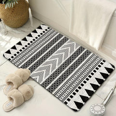 Non Slip Moroccan Area Rug Soft and Durable for Bathroom Kitchen Bedroom Living