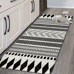 Non Slip Moroccan Area Rug Soft and Durable for Bathroom Kitchen Bedroom Living