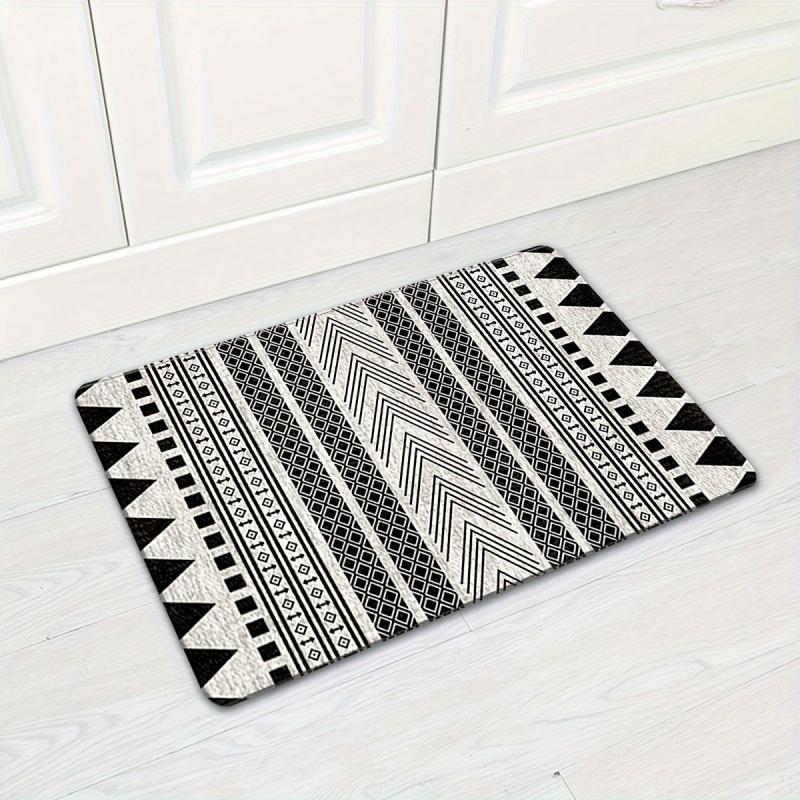 Non Slip Moroccan Area Rug Soft and Durable for Bathroom Kitchen Bedroom Living
