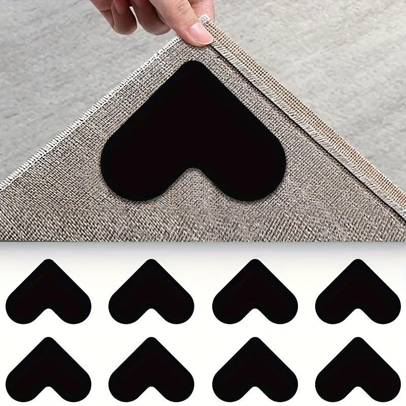 8pcs Anti Slip Carpet Mats for Tiling & Wood Flooring Stickers