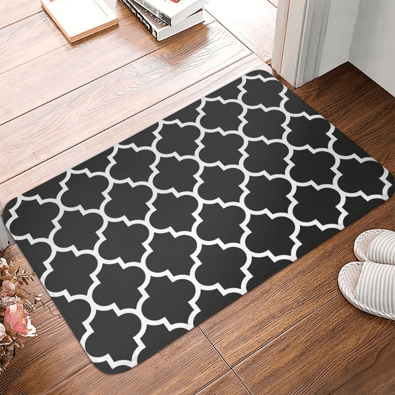 Red Kitchen Rug Printing Floor Mat Non-slip Indoor Doormat