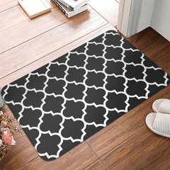 Red Kitchen Rug Printing Floor Mat Non-slip Indoor Doormat