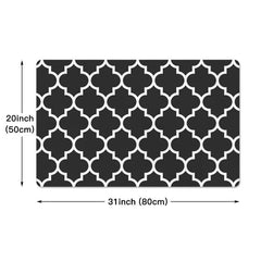 Red Kitchen Rug Printing Floor Mat Non-slip Indoor Doormat
