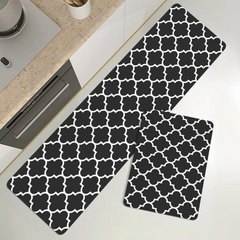 Red Kitchen Rug Printing Floor Mat Non-slip Indoor Doormat