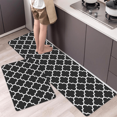 Red Kitchen Rug Printing Floor Mat Non-slip Indoor Doormat