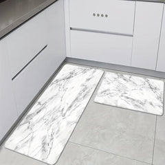Non Slip Stylish Marble Floor Mat Absorbent Various Sizes