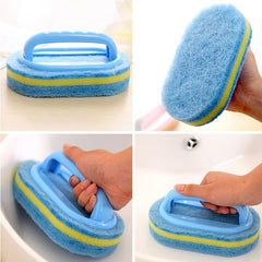 Kitchen Sponge Brush for Easy Cleaning of Pots, Pans & Tiles