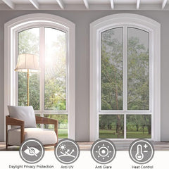 Daytime Privacy One Way Mirror Window Film Anti UV Heat Control Static Cling