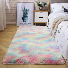 Soft Shaggy Rug Fluffy Carpet Rainbow Rug Living Room Bedroom