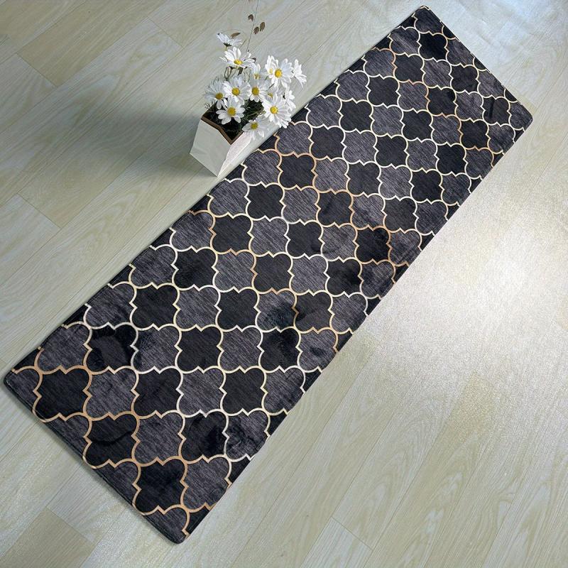 Geometric Moroccan Kitchen Rug Memory Foam Mat Non-Slip
