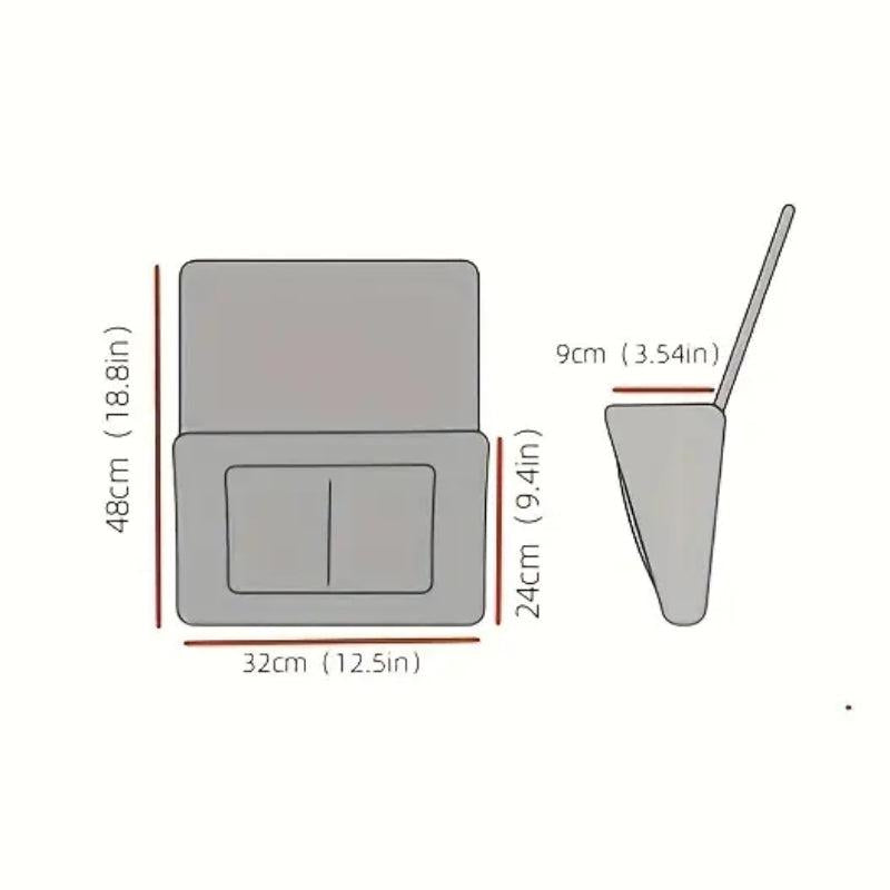 Felt Bedside Storage Bag Pouch Sofa TV Remote Control Hanging Organizer