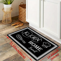 Absorbent Kitchen Rug Set Anti Fatigue Non Slip Waterproof Runner