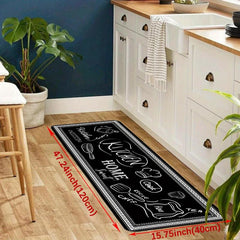 Absorbent Kitchen Rug Set Anti Fatigue Non Slip Waterproof Runner