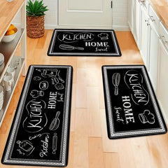 Absorbent Kitchen Rug Set Anti Fatigue Non Slip Waterproof Runner