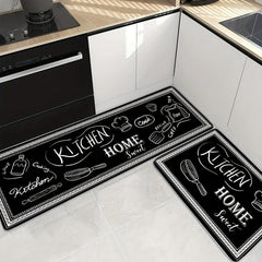 Absorbent Kitchen Rug Set Anti Fatigue Non Slip Waterproof Runner