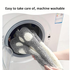 Microfiber Bath Mat - Non Slip Grip - Footprint Pattern - Home Decor