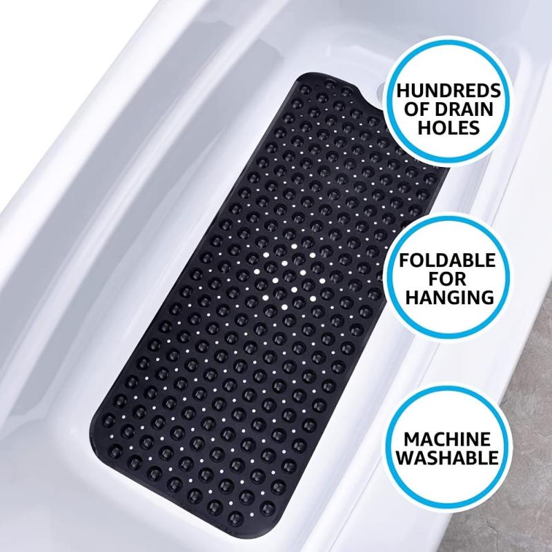 Non Slip Bathtub & Shower Mat 40 x16 Bathroom Mats For Tub Nonslip