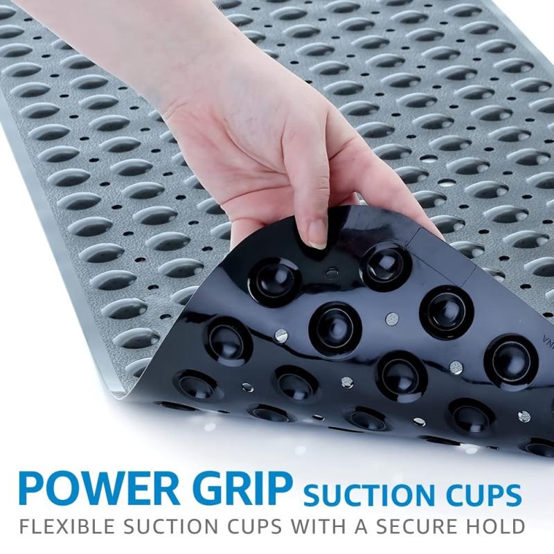 Non Slip Bathtub & Shower Mat 40 x16 Bathroom Mats For Tub Nonslip