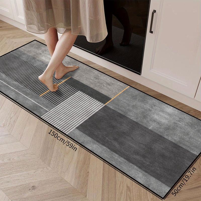 Modern Absorbent Floor Mat Anti Fatigue Kitchen Rug Non Slip Waterproof