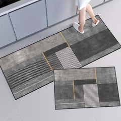 Modern Absorbent Floor Mat Anti Fatigue Kitchen Rug Non Slip Waterproof