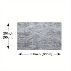 Grey Tie Dye Plush Rug - Soft and Cozy Area Rug for Your Home