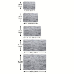 Grey Tie Dye Plush Rug - Soft and Cozy Area Rug for Your Home