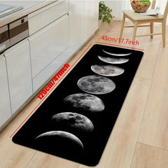 Soft Flannel Kitchen Floor Mat Non Slip Waterproof Dirt Resistant