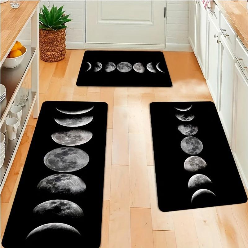 Soft Flannel Kitchen Floor Mat Non Slip Waterproof Dirt Resistant