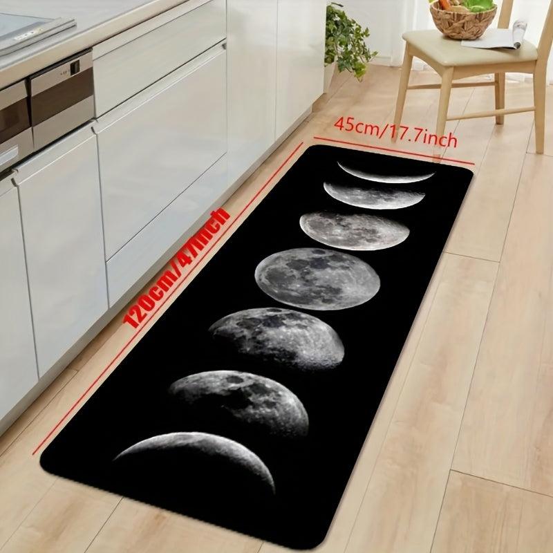 Soft Flannel Kitchen Floor Mat Non Slip Waterproof Dirt Resistant