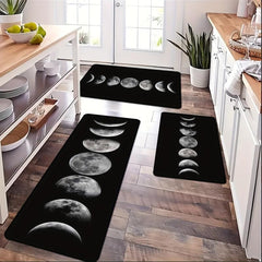 Soft Flannel Kitchen Floor Mat Non Slip Waterproof Dirt Resistant