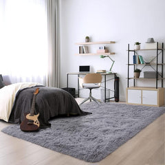 Green Shag Rug for Bedroom, Living Room, Kids Room