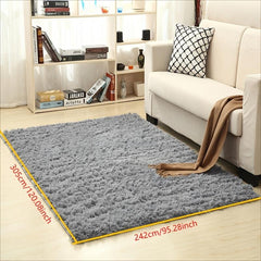 Green Shag Rug for Bedroom, Living Room, Kids Room