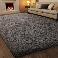 Green Shag Rug for Bedroom, Living Room, Kids Room