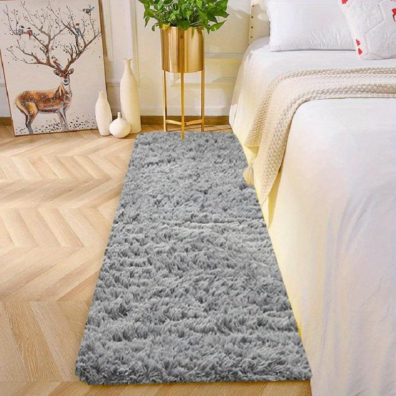 Green Shag Rug for Bedroom, Living Room, Kids Room