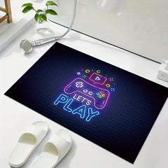 Gaming Room Rug for Video Gamers Machine Washable Sofa Coffee Table Floor Mat