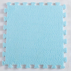 10pcs Fluffy Shaggy Rug Soft Thick Foam Mat Plush Carpet for Home Decor