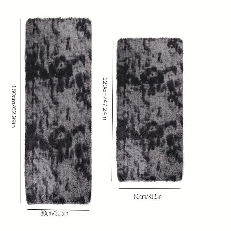 Soft Area Rugs For Bedroom Fluffy Non-slip Tie Dyed Fuzzy Shag Plush