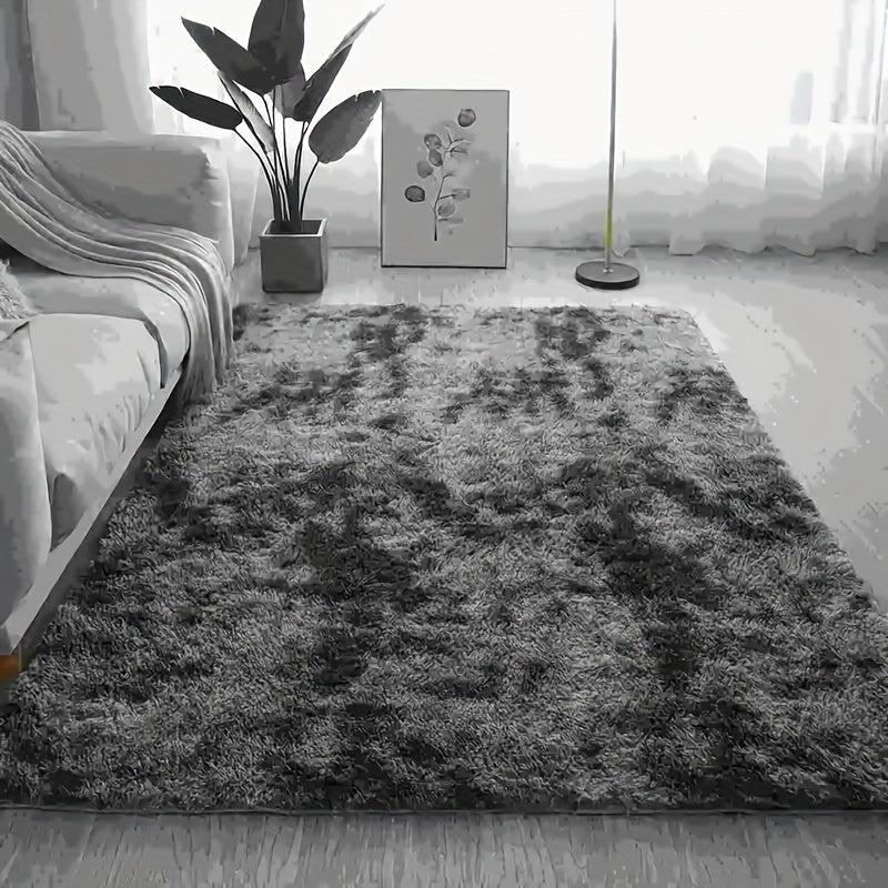Soft Area Rugs For Bedroom Fluffy Non-slip Tie Dyed Fuzzy Shag Plush